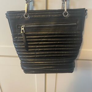 RUDSAK Black Quilted Shoulder Bag